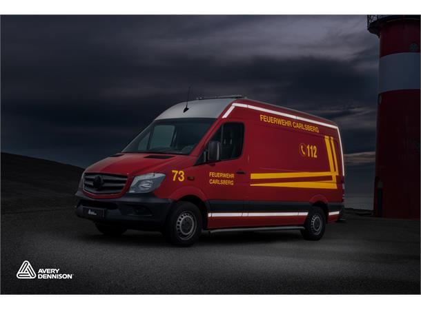 Avery V-4000 E Refleksfolie Uten luftkanaler. E4 merket 