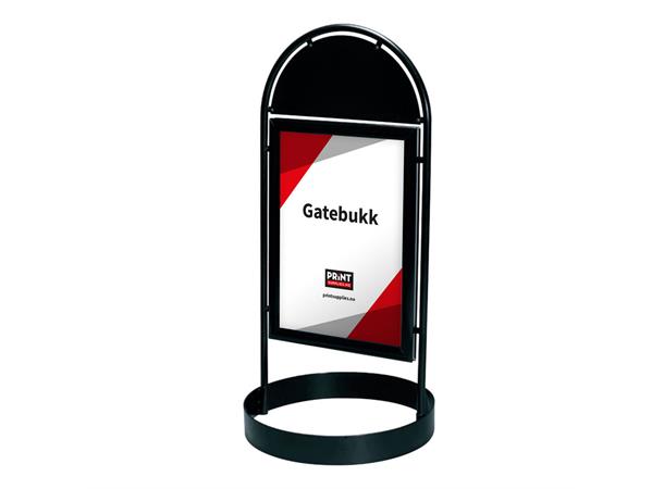 City Sign Gatebukk sort 