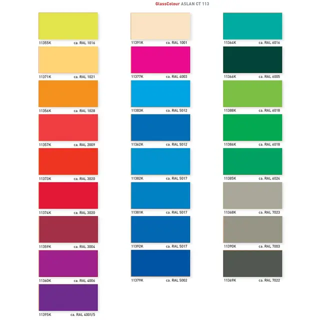 Aslan CT 113 GlassColour 80mic 