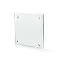 Herdet glass med hull, 4mm, flat 150x150, 4hull, 15/15, 11mm hull