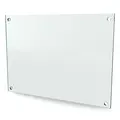 Herdet glass med hull, 6mm, flat 420x297, 4hull, 30/20, 11mm hull
