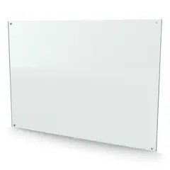 Herdet glass med hull, 8mm, flat 1000x700, 4hull, 30/25, 11mm hull