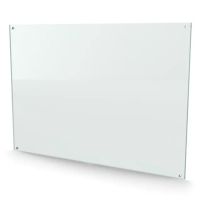 Herdet glass med hull, 8mm, flat 1000x700, 4hull, 30/25, 11mm hull 