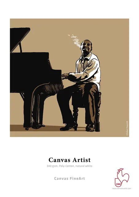 Hahnemühle Canvas Artist 340g Poly-Cotton, natural white 