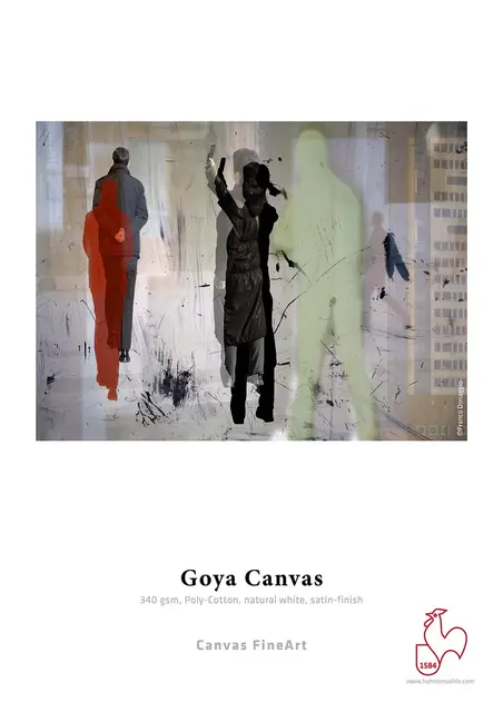Hahnemühle Goya Canvas 340g Poly-Cotton, natural white, satin-finish 