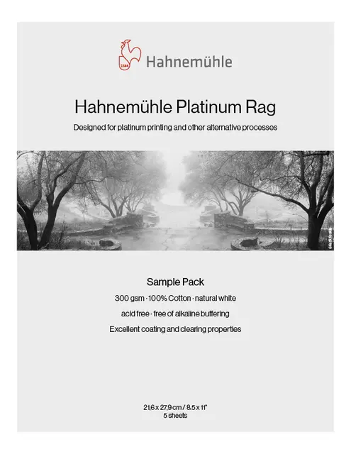 Hahnemühle Platinum Rag 300g 100% Cotton, uncoated 