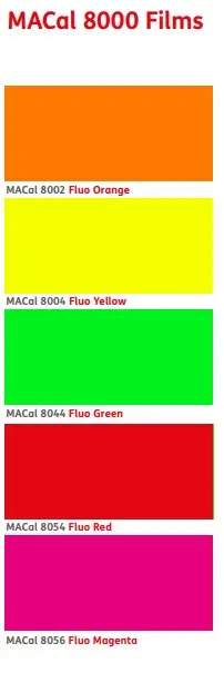 Mactac 8000 Fluorescent 110mic 