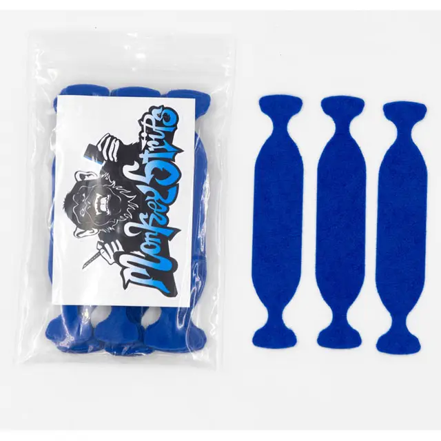 Monkey Strips Cornergame Blue filt til 10cm skrape, 30pk 
