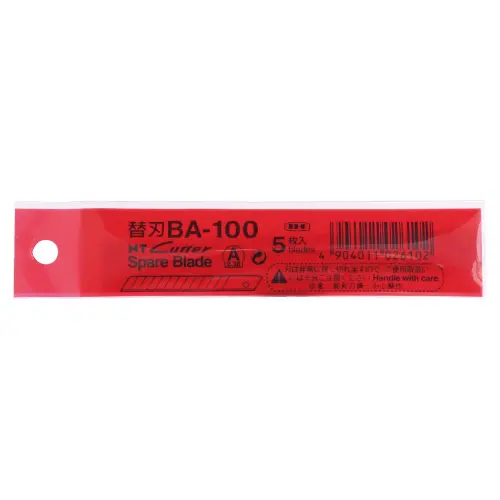 Knivblad NT Cutter BA-100 5pk, 9mm bredde på blad 