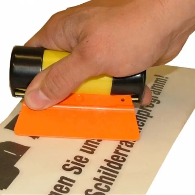 YelloBig 30cm monteringsskrape med sort filt 